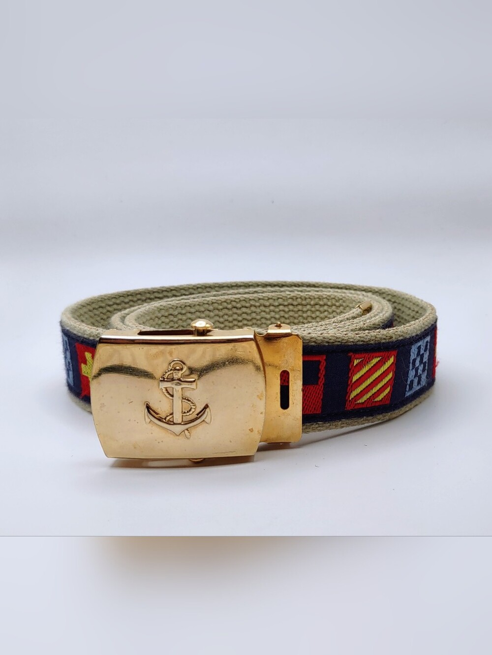 Skipper's Belts 42” Long Nautical Preppy Sailing Theme Belt Made In The U.S.A.